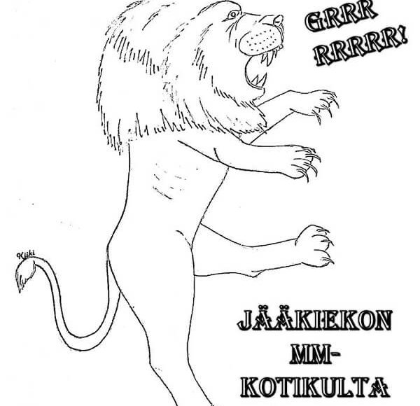 jääkiekko värityskuva