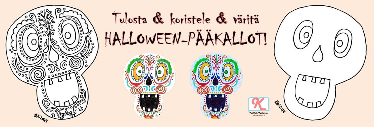 helppo Halloween askartelu