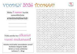 Klikkaa kuvaa isommaksi ja testaa, mitä uusi vuosi tuo tullessaan! hauska testi