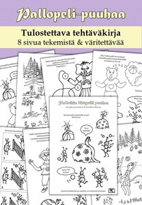 Pallopeleihin liittyviä tehtäviä ja väritettävää! tehtäviä lapsille